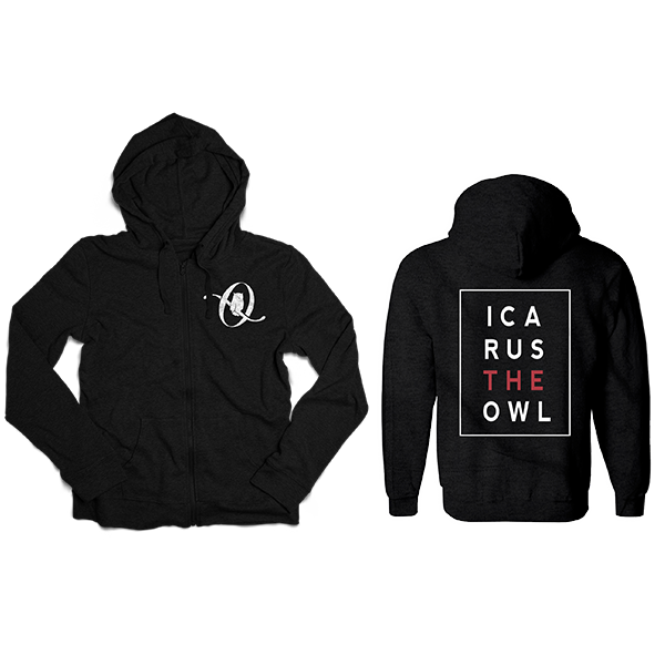 Icarus The Owl Logo Zip-Up Hoodie